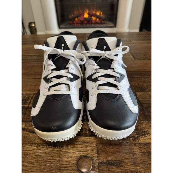 RARE Nike Air Jordan 6 Retro Golf Oreo 2015 Black White Cleats Mens 11.5